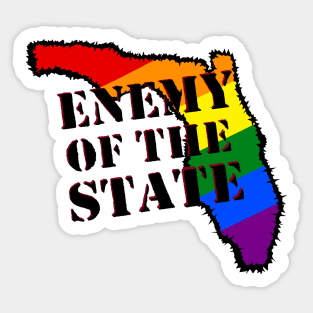 LGBTQ Enemy of Florida Sticker
